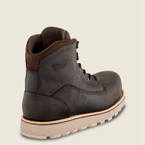 Bottes de Sécurité Red Wing - Traction Tred Lite - 6-Inch Waterproof Toe - Marron Foncé - Homme 435F